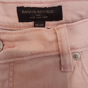 Banana Republic Pink Crop Jeans
